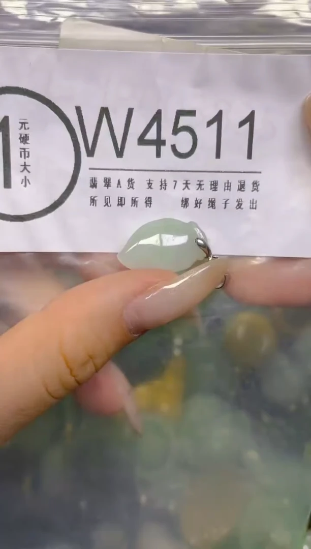 颈饰未镶嵌翡翠/ W /翡翠A货，一件也是批发价