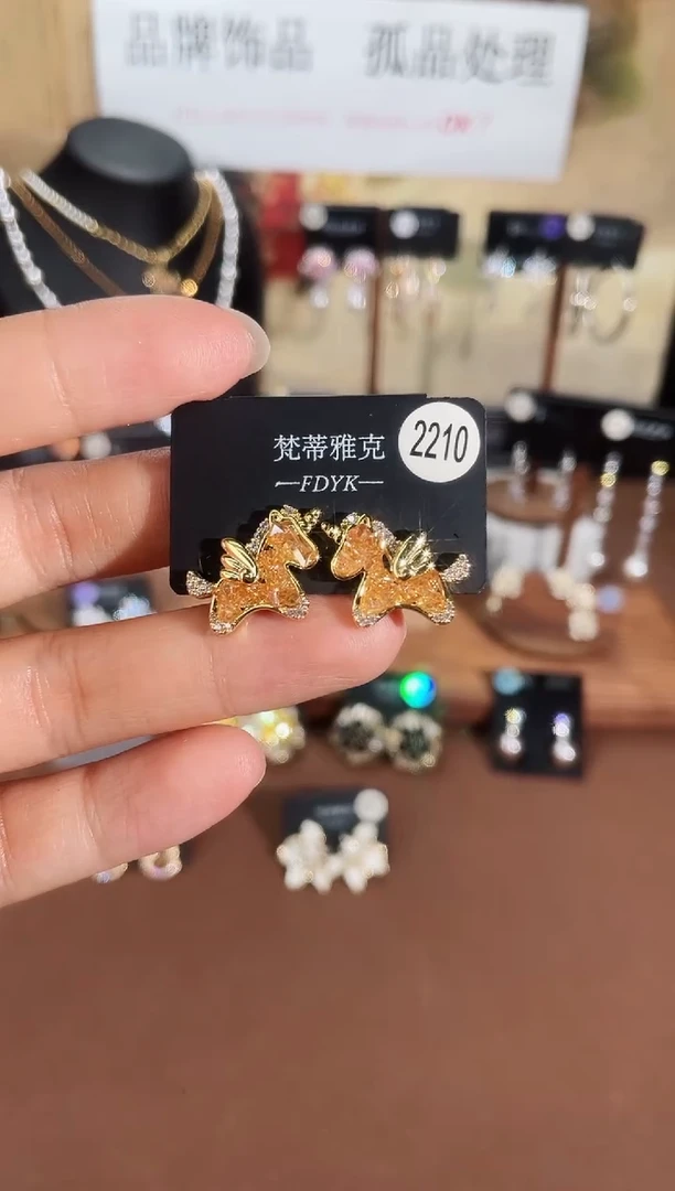 合金925银锆石项链7622