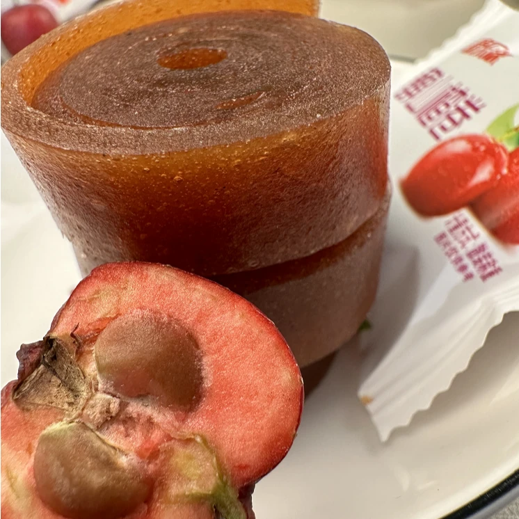 康乐源木糖醇山楂卷328g/袋 糖友的健康零食 山楂零食