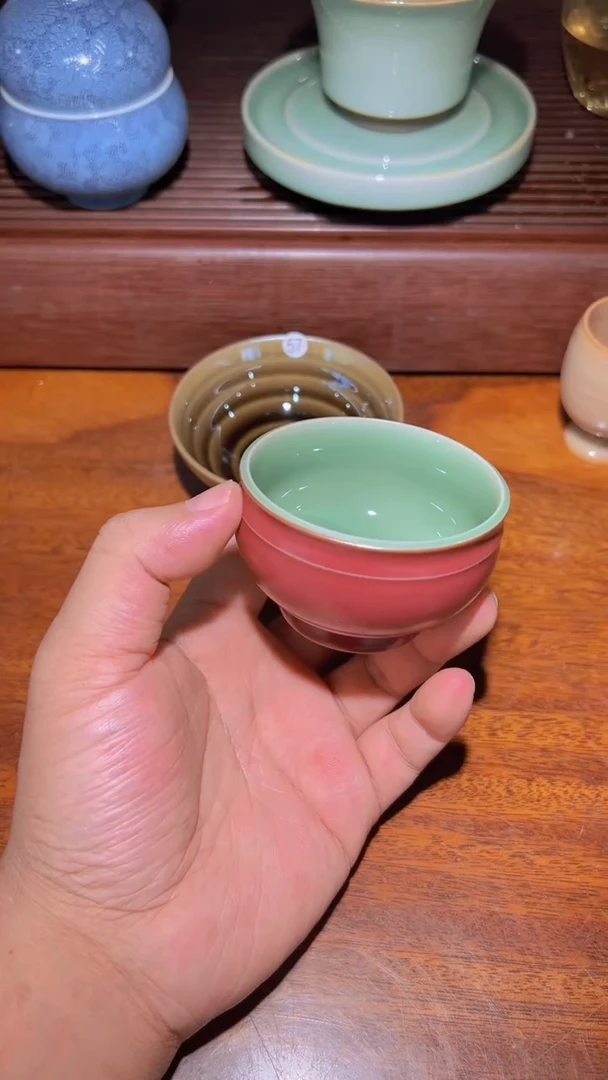 茶盏别****想58双面釉柴烧建盏主人杯