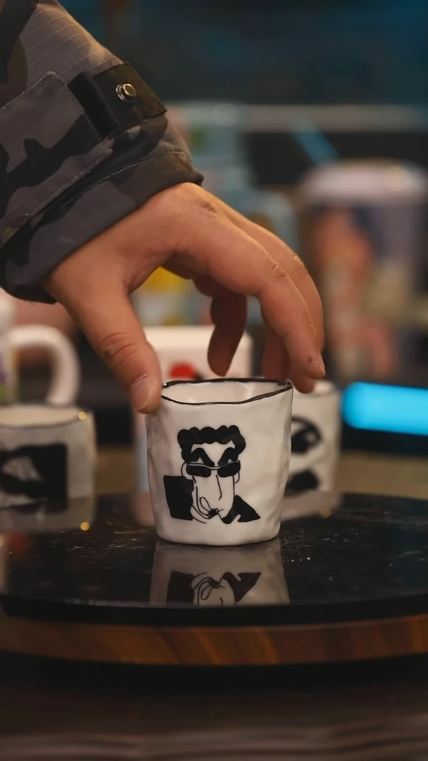 【闪购商品】杯子景德镇设计师釉下彩绘陶瓷