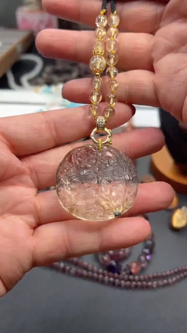 【闪购商品】水晶颈饰未镶嵌【百晶灵儿】天然水晶定制款