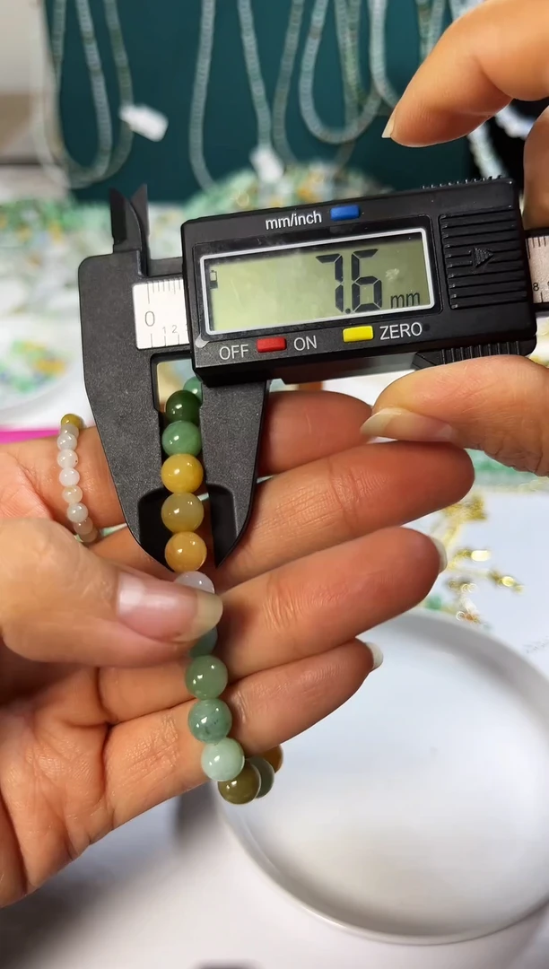 未镶嵌手链翡翠翡翠珠串有微瑕介意勿拍7.6mm