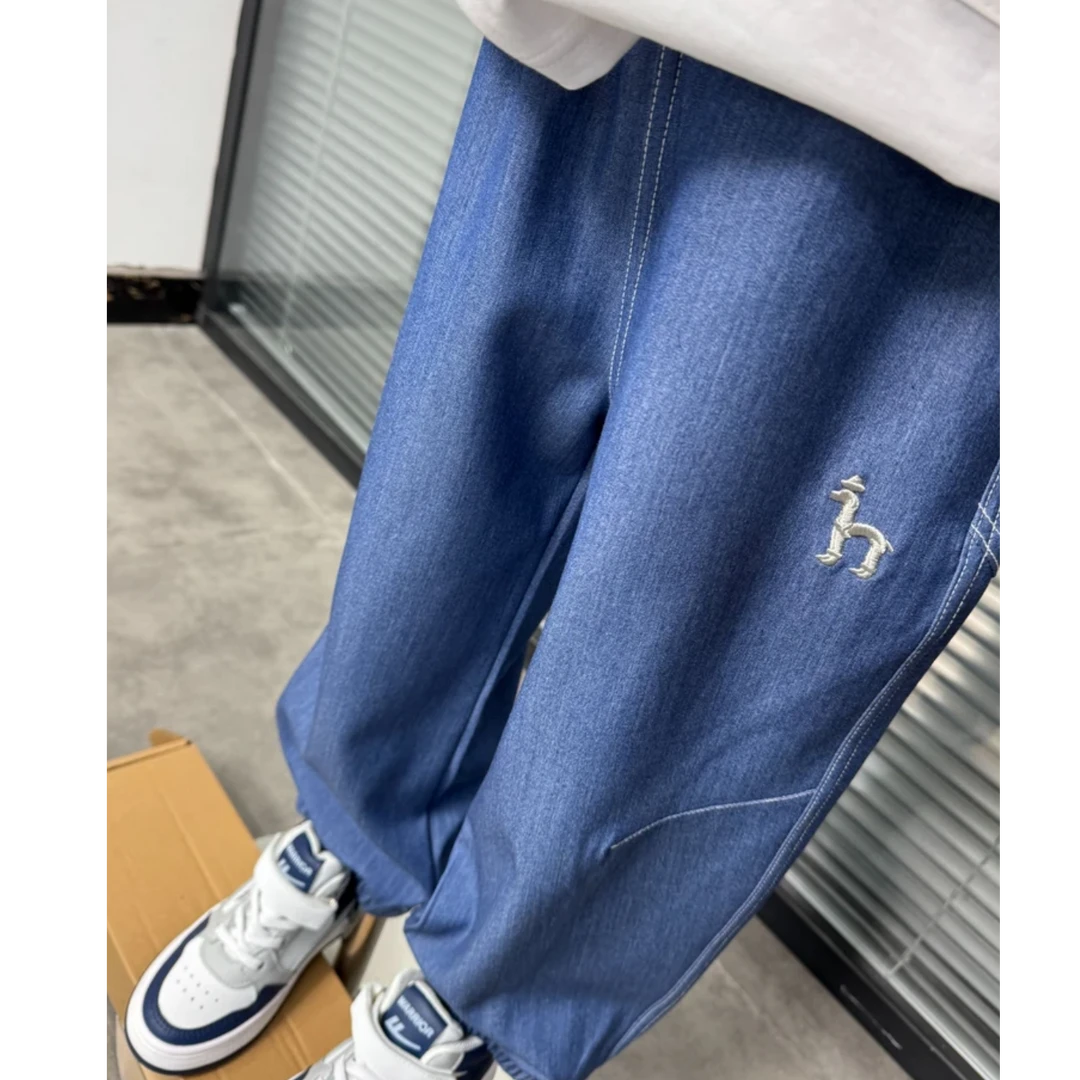 长裤裤子牛仔裤男女宝牛仔裤夏季通用童裤宽松舒适 607