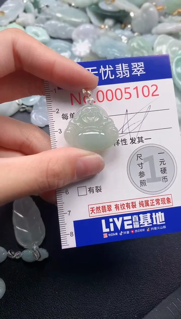 吊坠(不含链)未镶嵌翡翠5102