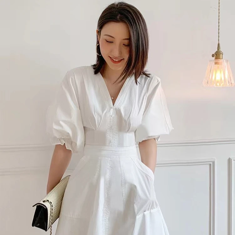 (编号161-170)气质法式小清新连衣裙温柔风女装洋气韩版轻奢春夏