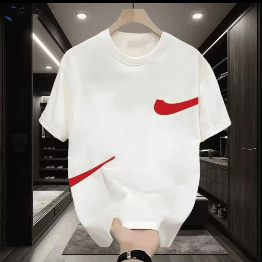 【一折粉丝福利】2025春夏新款奢品男女同款重磅情侣时尚休闲T恤-4