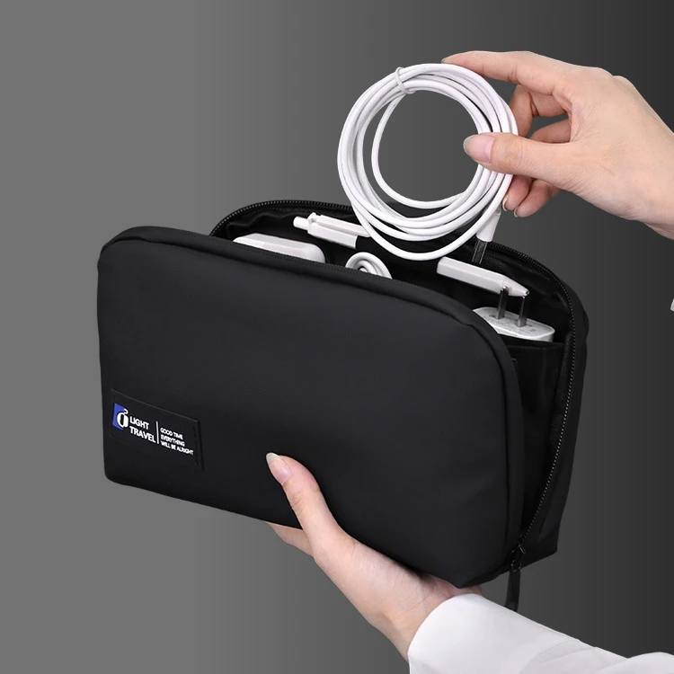 数码收纳包数据线保护线套外设收纳包便携旅行防水耐磨大容量手包