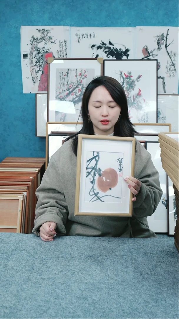 【闪购商品】国画10寸本土老师木质摆台