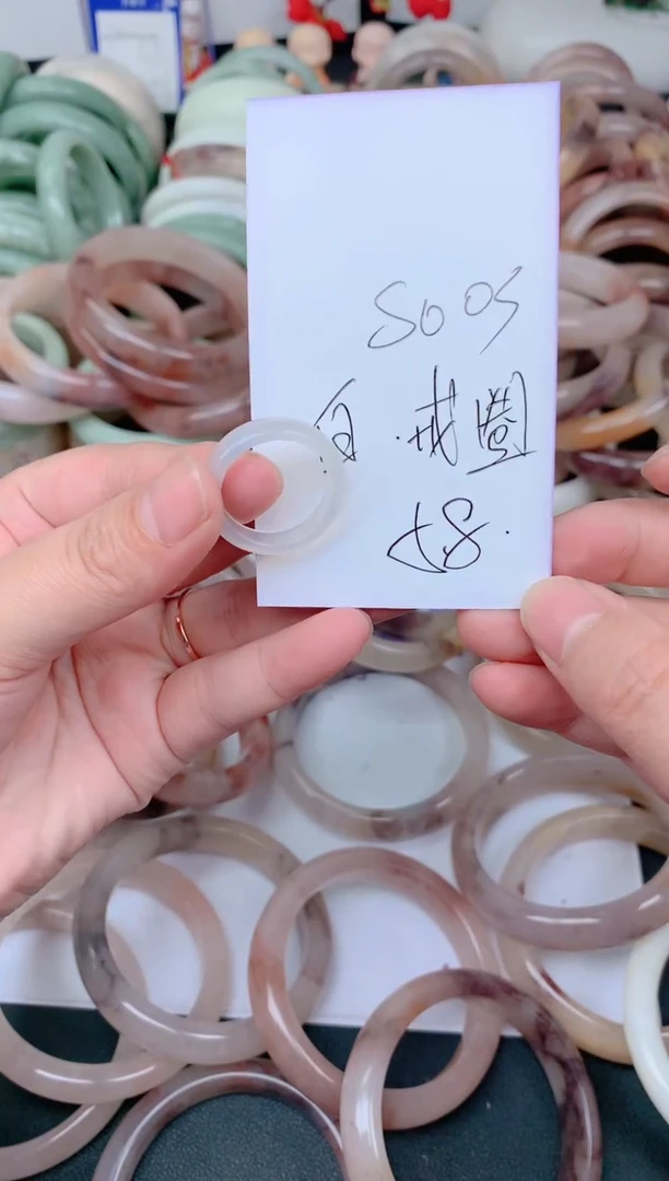 未镶嵌手镯石英质玉S003白戒圈