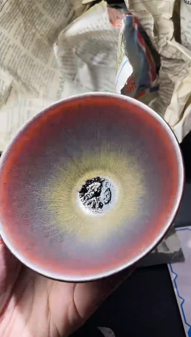 茶盏177叶紫建盏叶紫