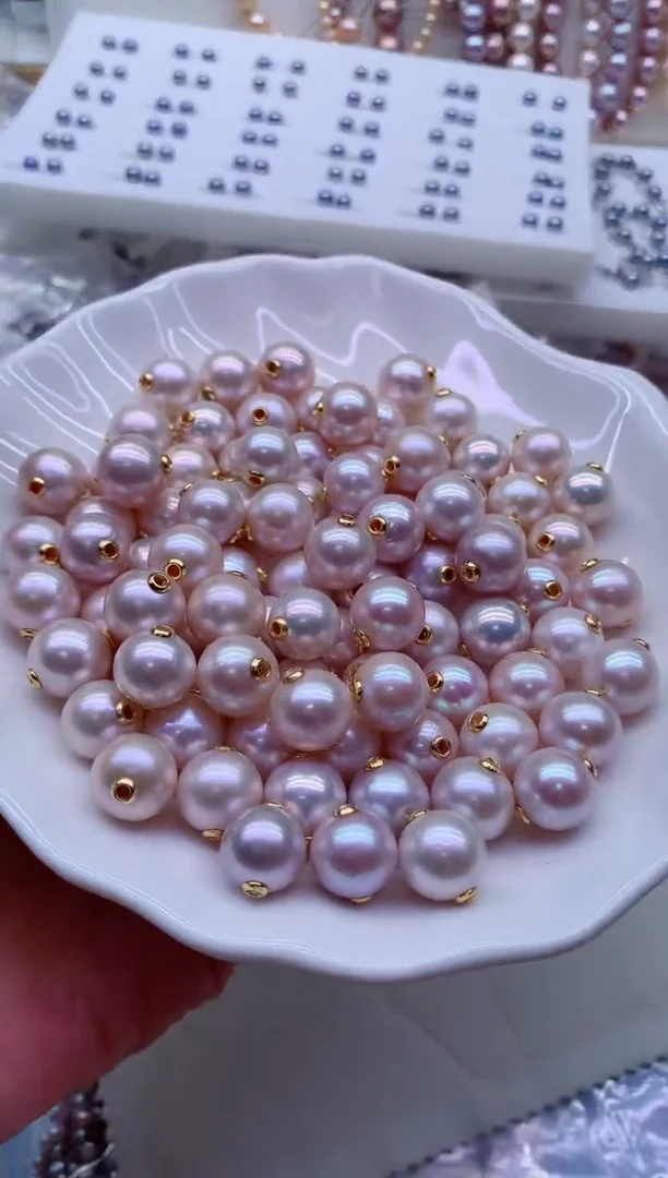 淡水珍珠银S925镶嵌吊坠(不含链)多样性发其一，非无暇