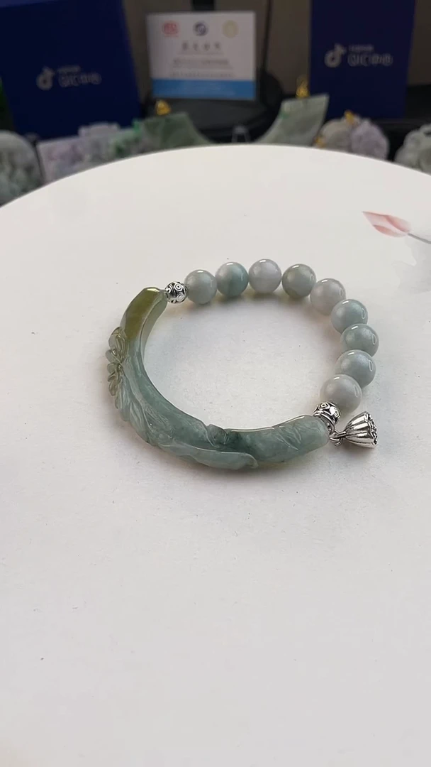 未镶嵌手链翡翠手工定制默认微瑕主播介绍为准