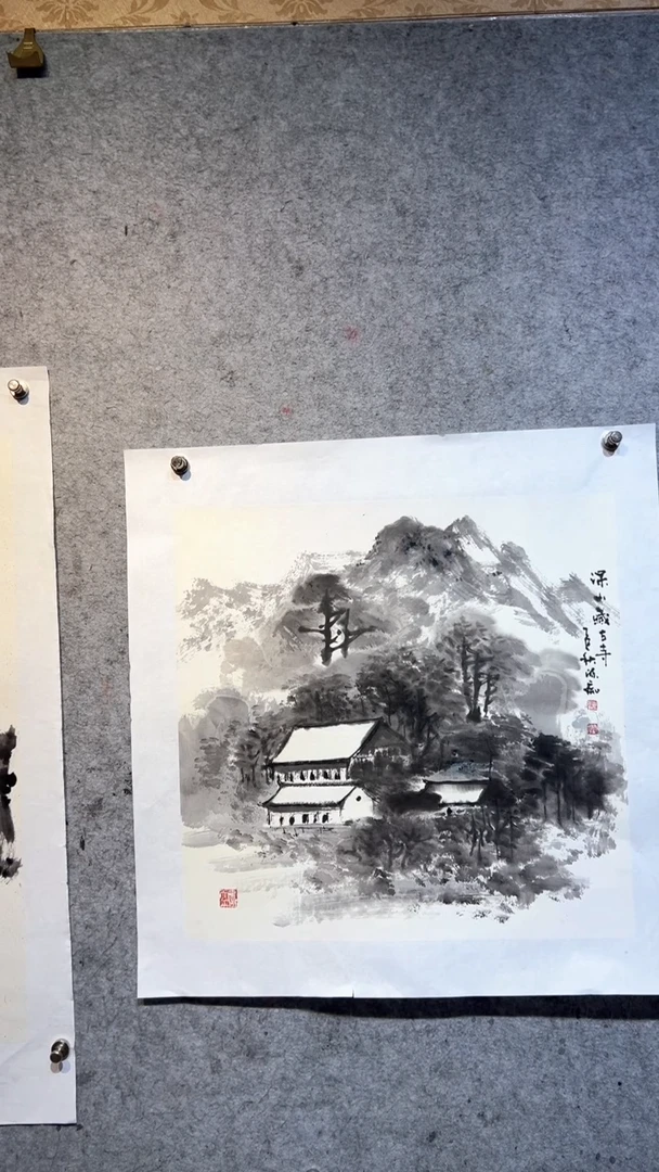 国画u****韵张自学水墨国画66