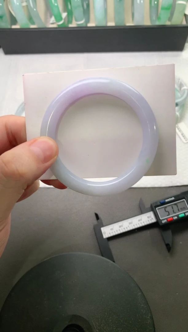 未镶嵌手镯（圆镯）翡翠52*9.4*8.7