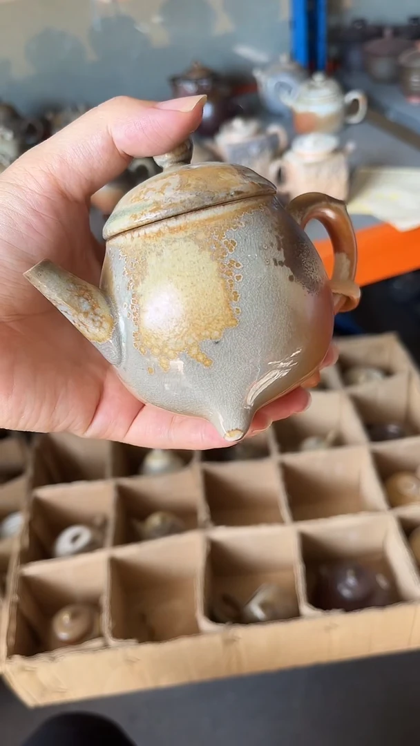 壶445号容量120-130ML中白泥 仿手工壶