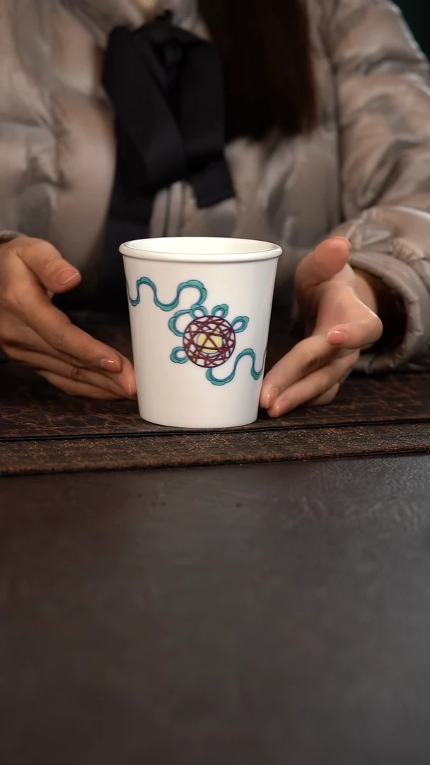 【闪购商品】杯云霞珍藏斗彩滚绣球冰桶杯