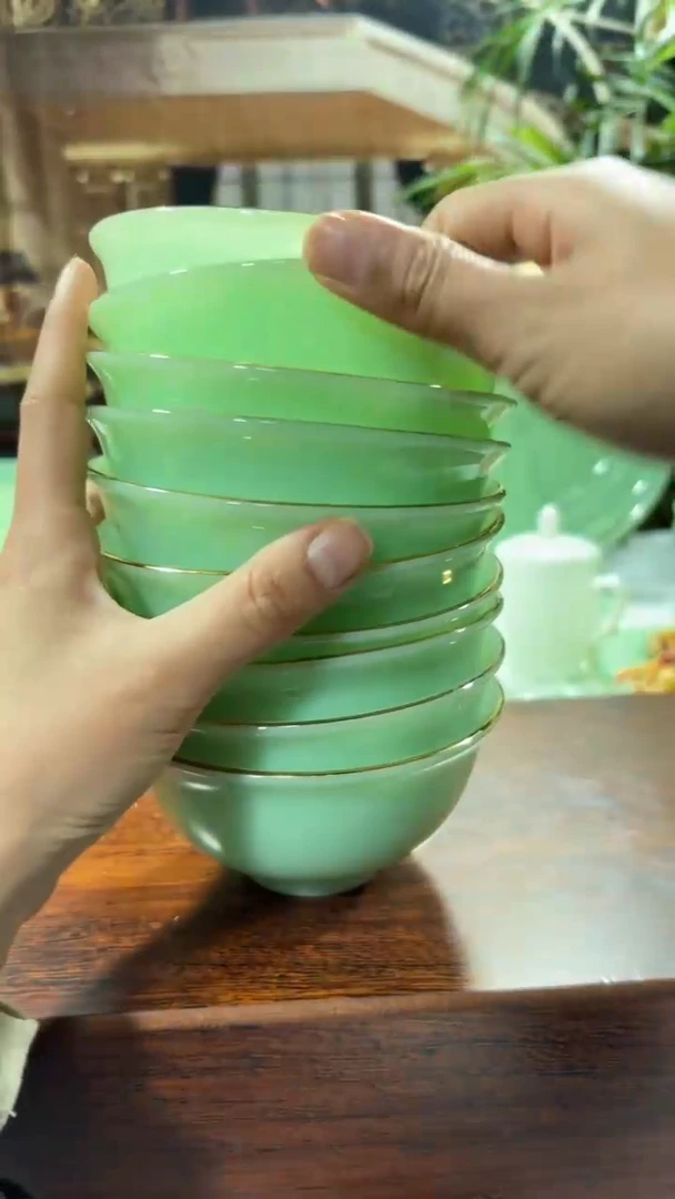 【闪购商品】...4.5英寸玉瓷碗10个口径11.5厘米