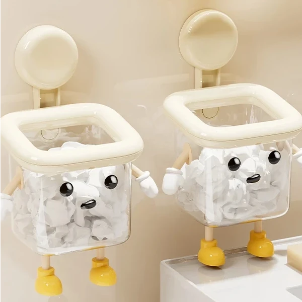 吸盘废弃洗脸巾收纳盒家用壁挂二次利用棉柔巾收纳沥水皂架免打孔