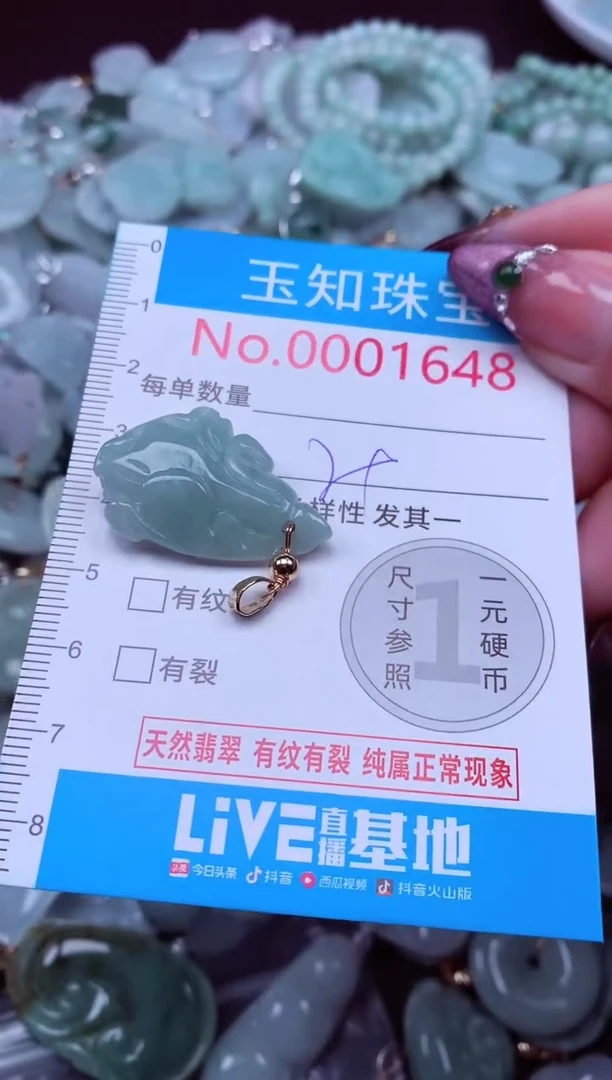 吊坠(不含链)未镶嵌翡翠1648