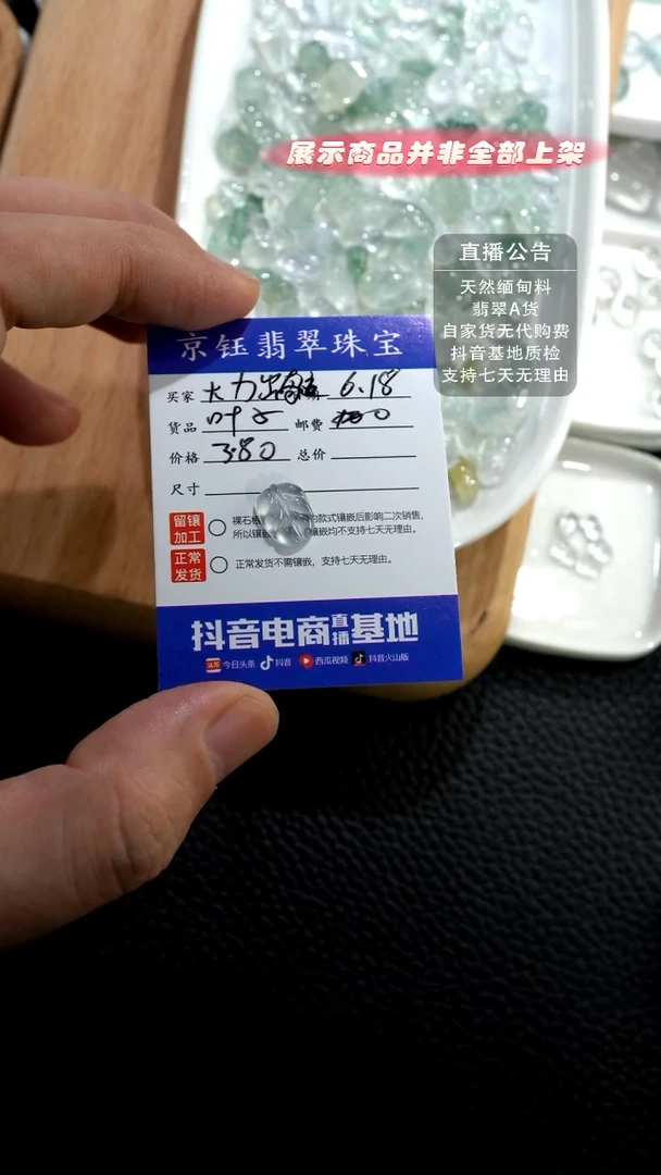 翡翠裸石未镶嵌大***迹叶子