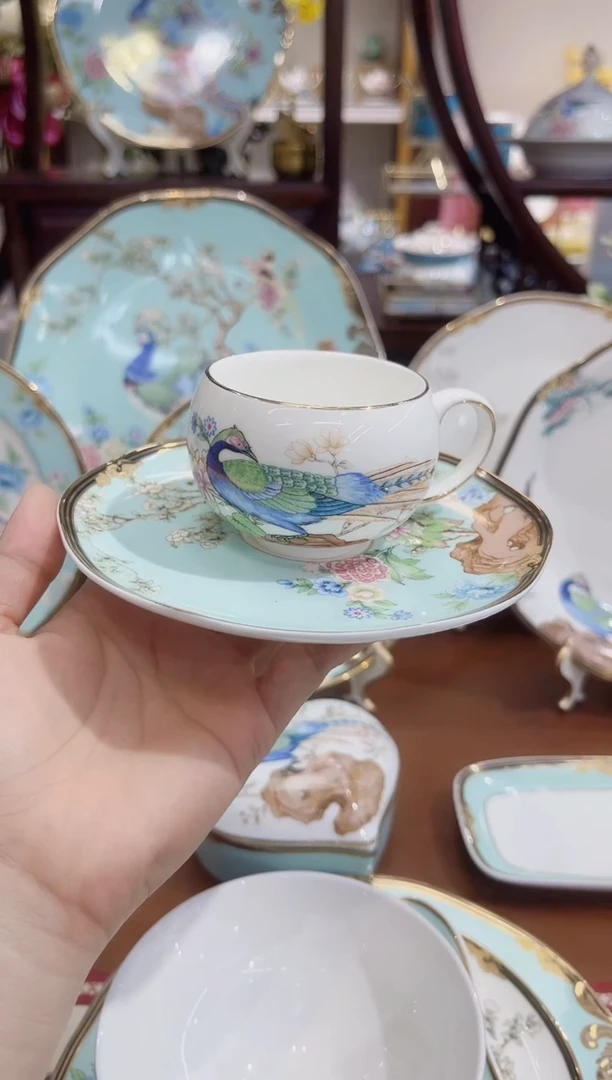 36%以上骨粉骨瓷咖啡杯碟