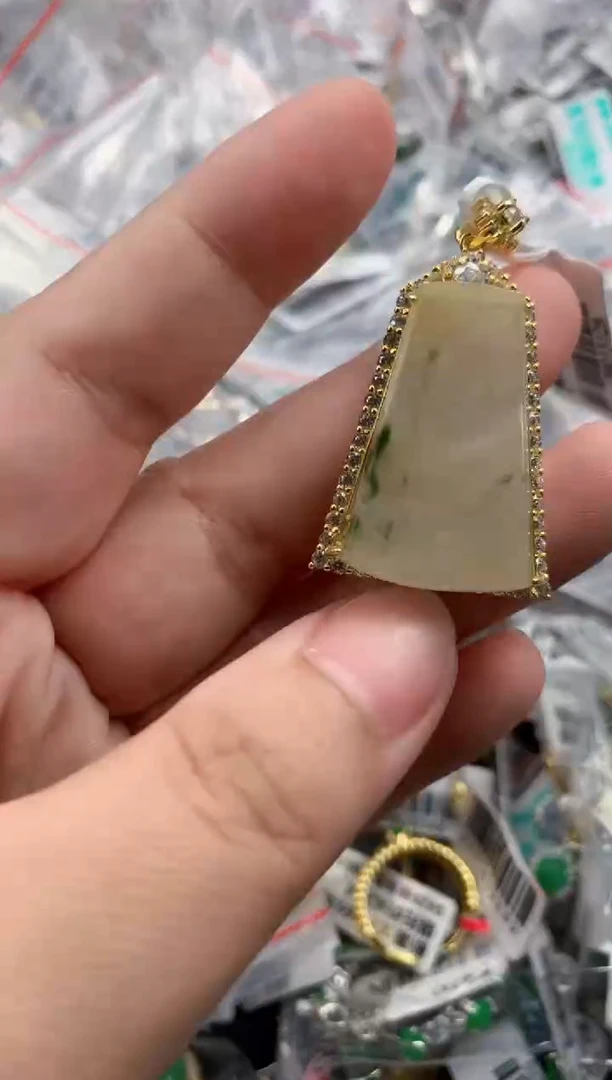 银S925镶嵌戒指翡翠111   2