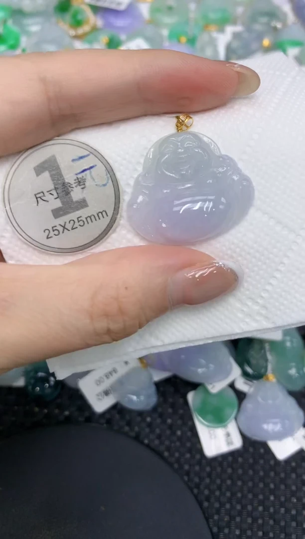 颈饰18K金镶嵌翡翠1111111
