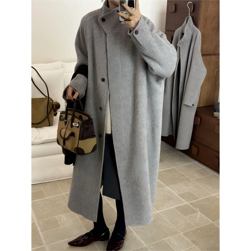 【灰屿】品质高奢宽松阔版羊毛大衣*25DK12Y-36