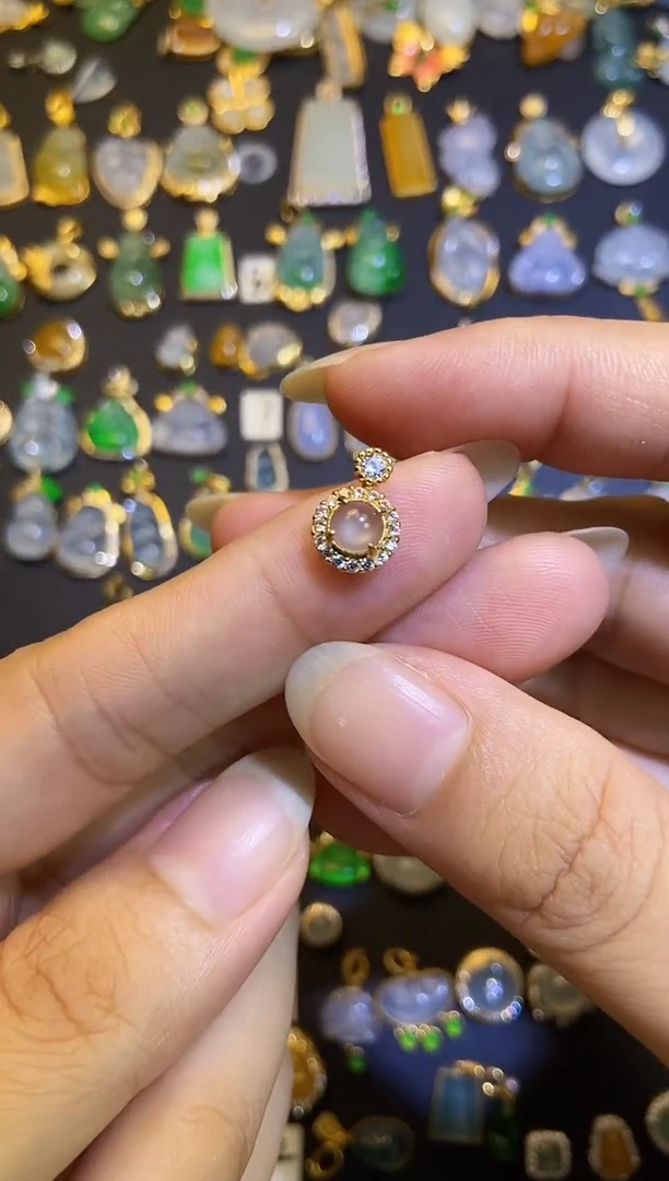 翡翠银S925镶嵌颈饰1