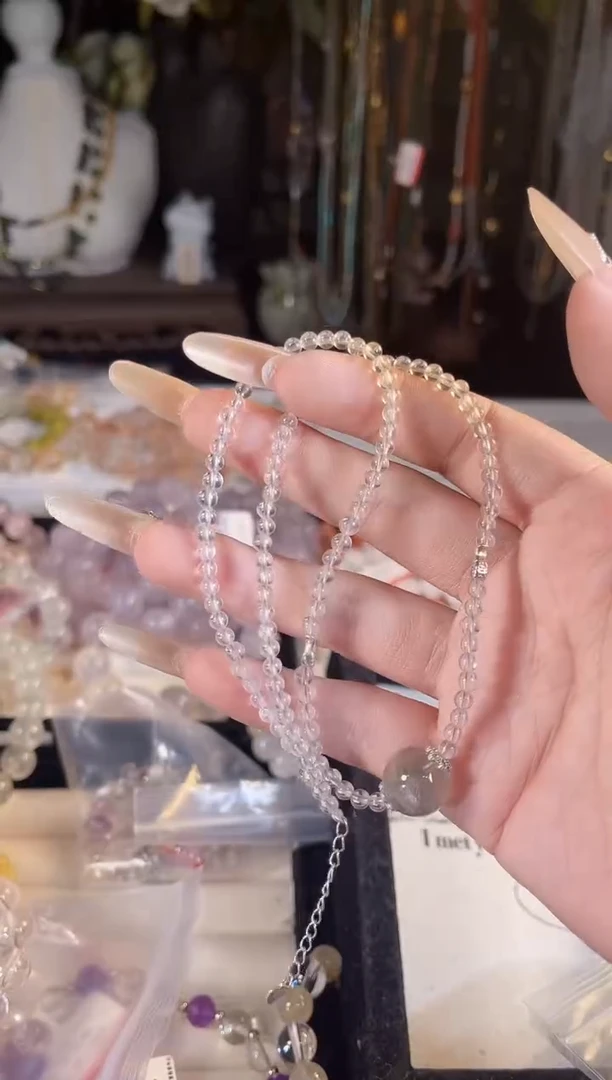 【闪购商品】水晶项链银S925镶嵌多样性发货其一