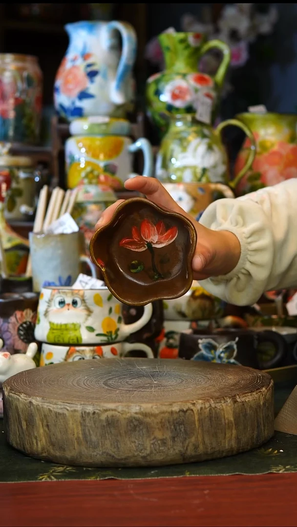 陶瓷143景德镇手工手绘釉下彩