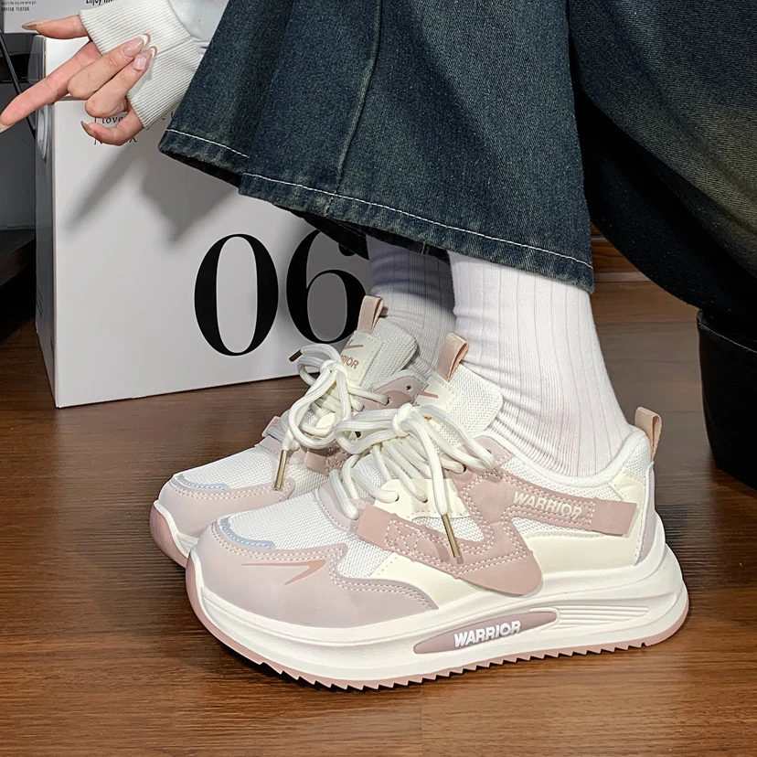 回力女鞋学生阿甘鞋子女春季2025新款爆款百搭厚底老爹鞋小白鞋女