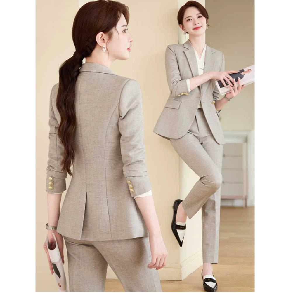 高端西装套装女2025新款气质女神范职业装正装职场西服外套工作服