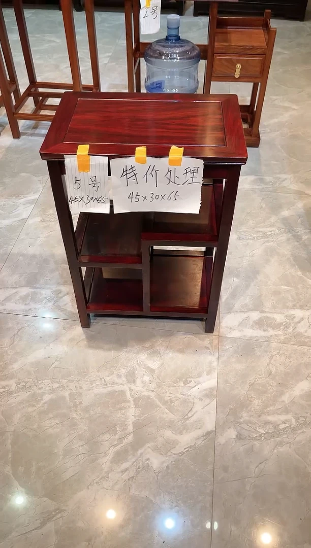 黑酸枝木类成套家具置物架45*30*65