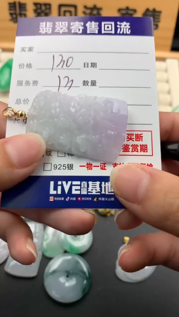 翡翠未镶嵌颈饰10140359