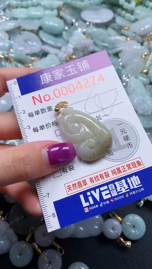 颈饰未镶嵌翡翠4274