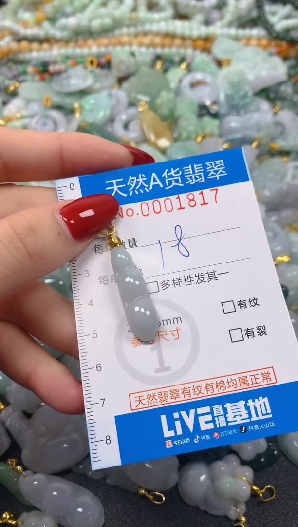 颈饰未镶嵌翡翠净货挂件-1817