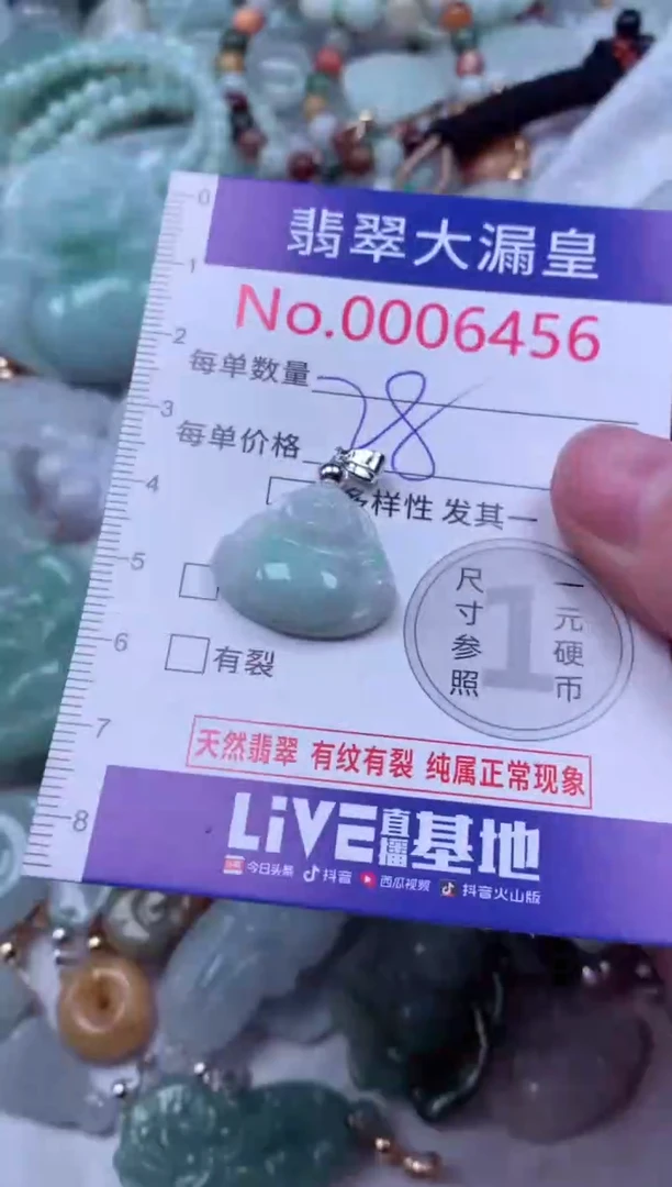吊坠(不含链)未镶嵌翡翠6456