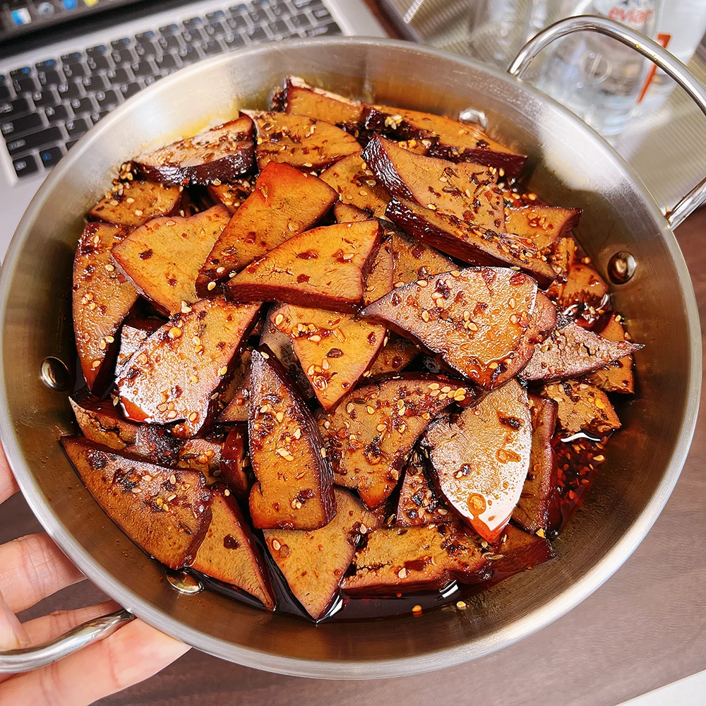 湖南特产香辣柴火猪肝传统风味休闲追剧解馋小零食