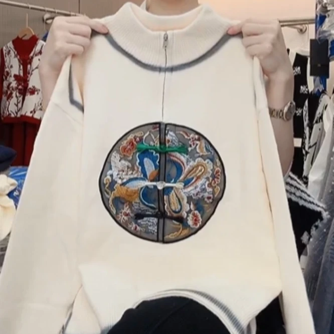 《妞妞》秋冬新款新中式国风针织衫01225127