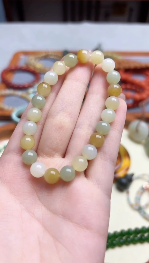 未镶嵌和田玉挂件和田玉多宝手串8mmHX