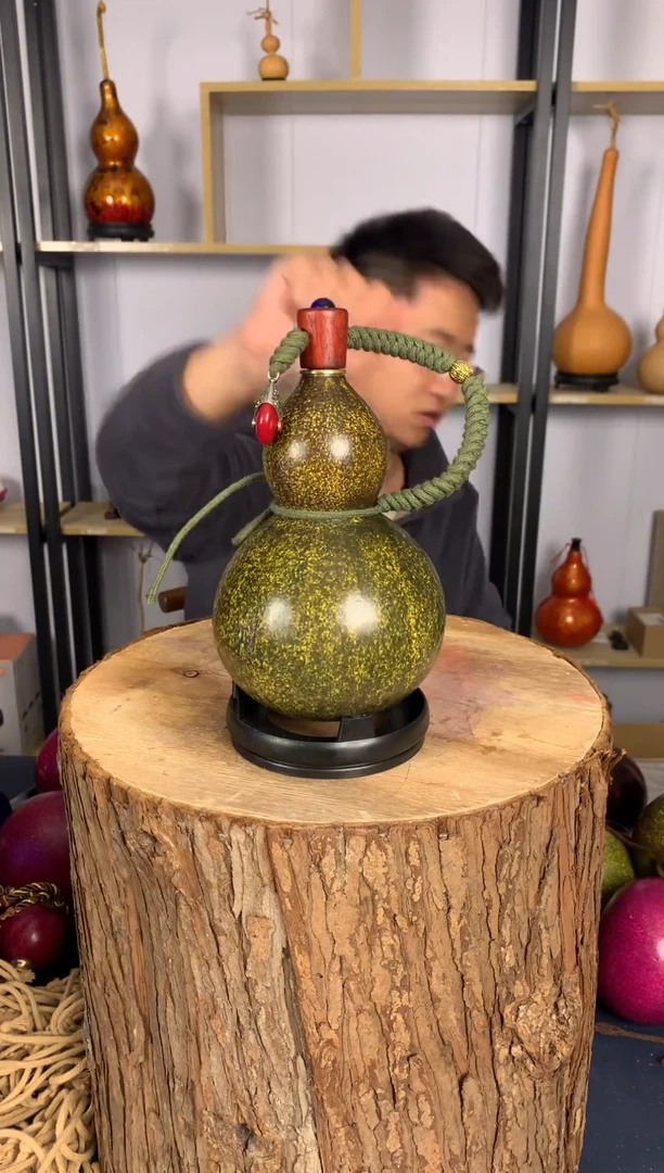 非遗大漆天然酒葫芦一物一拍