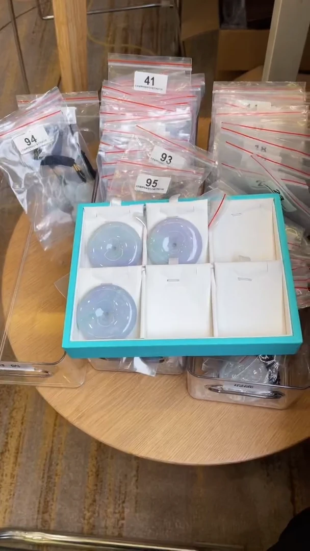 颈饰未镶嵌翡翠天然缅甸翡翠A货多样性发一紫平安扣96