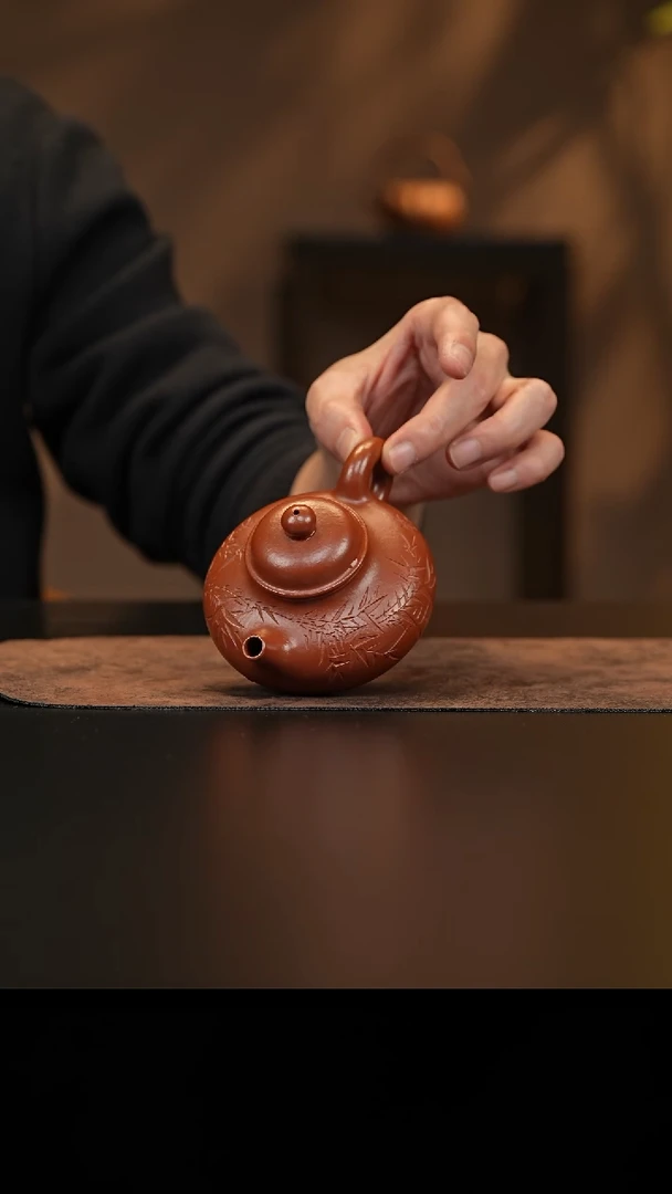 【闪购商品】紫砂茶壶允禾斋wdx 朱泥 容天 170c