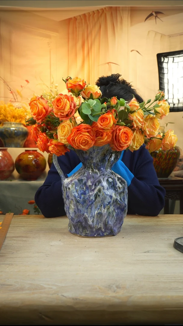 高 28口16陶瓷花瓶