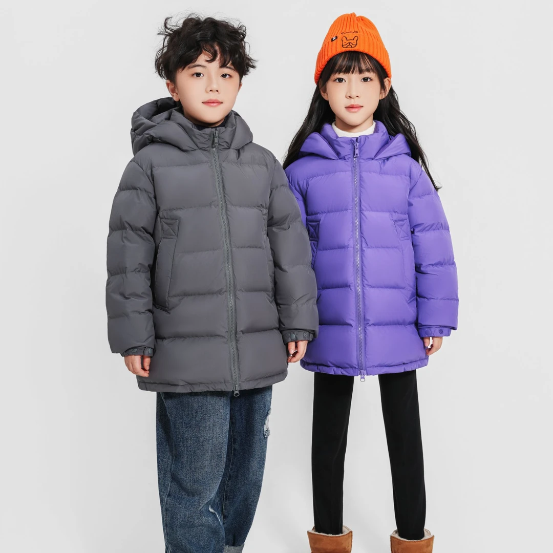 童装羽绒服儿童中长款90羽绒加厚休闲防风冬季户外保暖羽绒服Y08