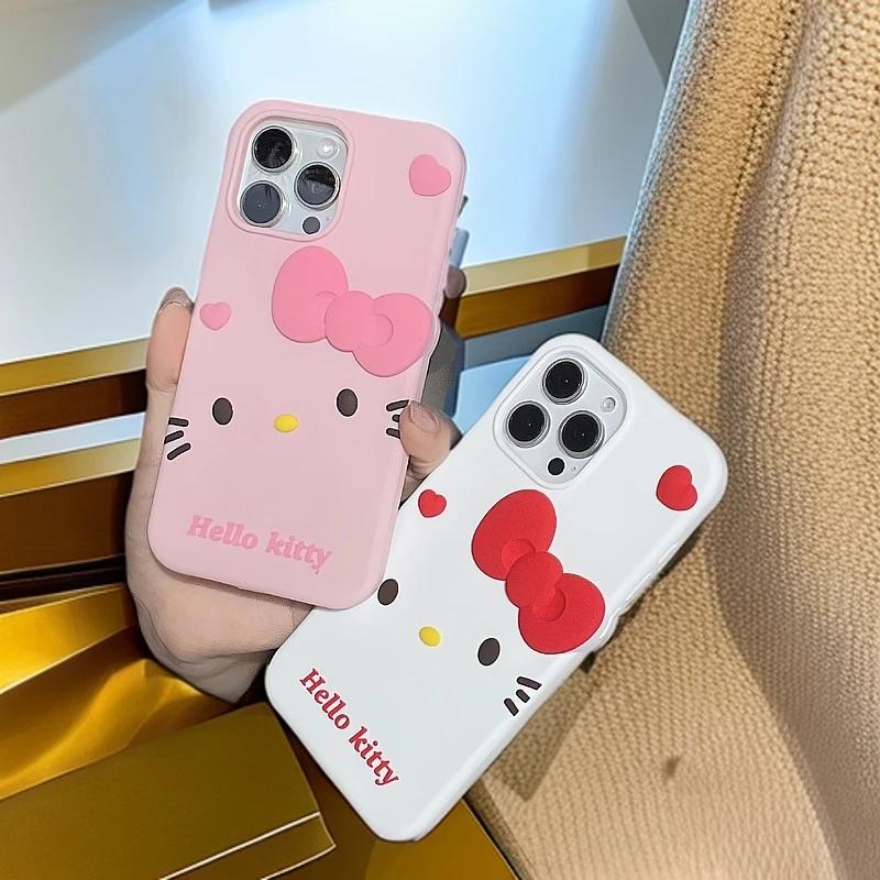 (苹果）卡通可爱防摔凯蒂猫iPhone16苹果15适用13/14promax手机壳