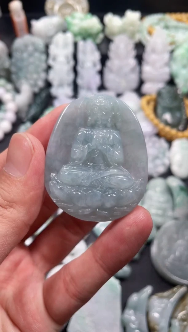 翡翠未镶嵌颈饰天然翡翠a货
