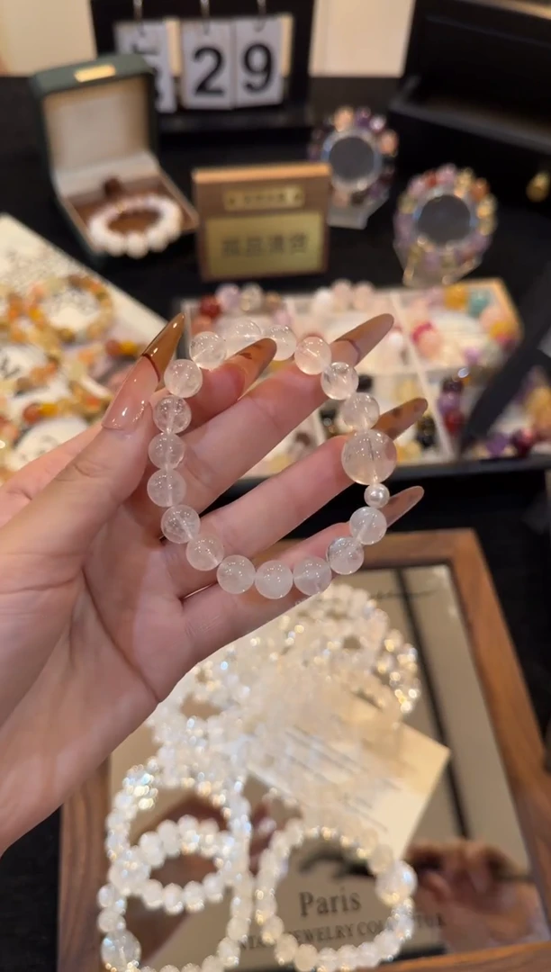 未镶嵌手链水晶白阿赛x3233